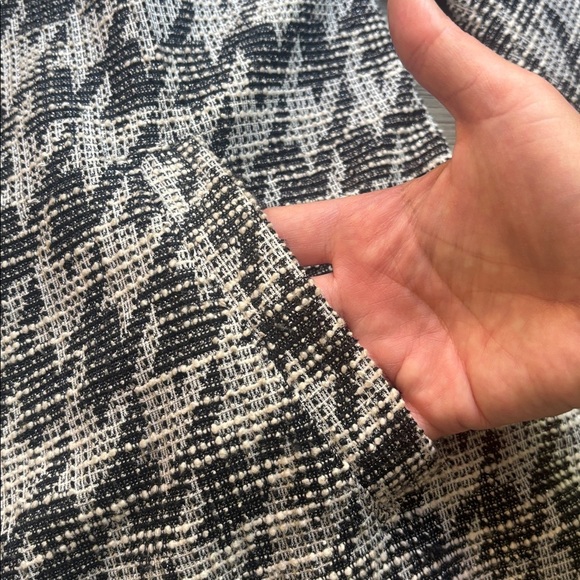 Melloday | Black And White Light Tweed Long Cardigan Sweater Size 2X - Picture 4 of 12